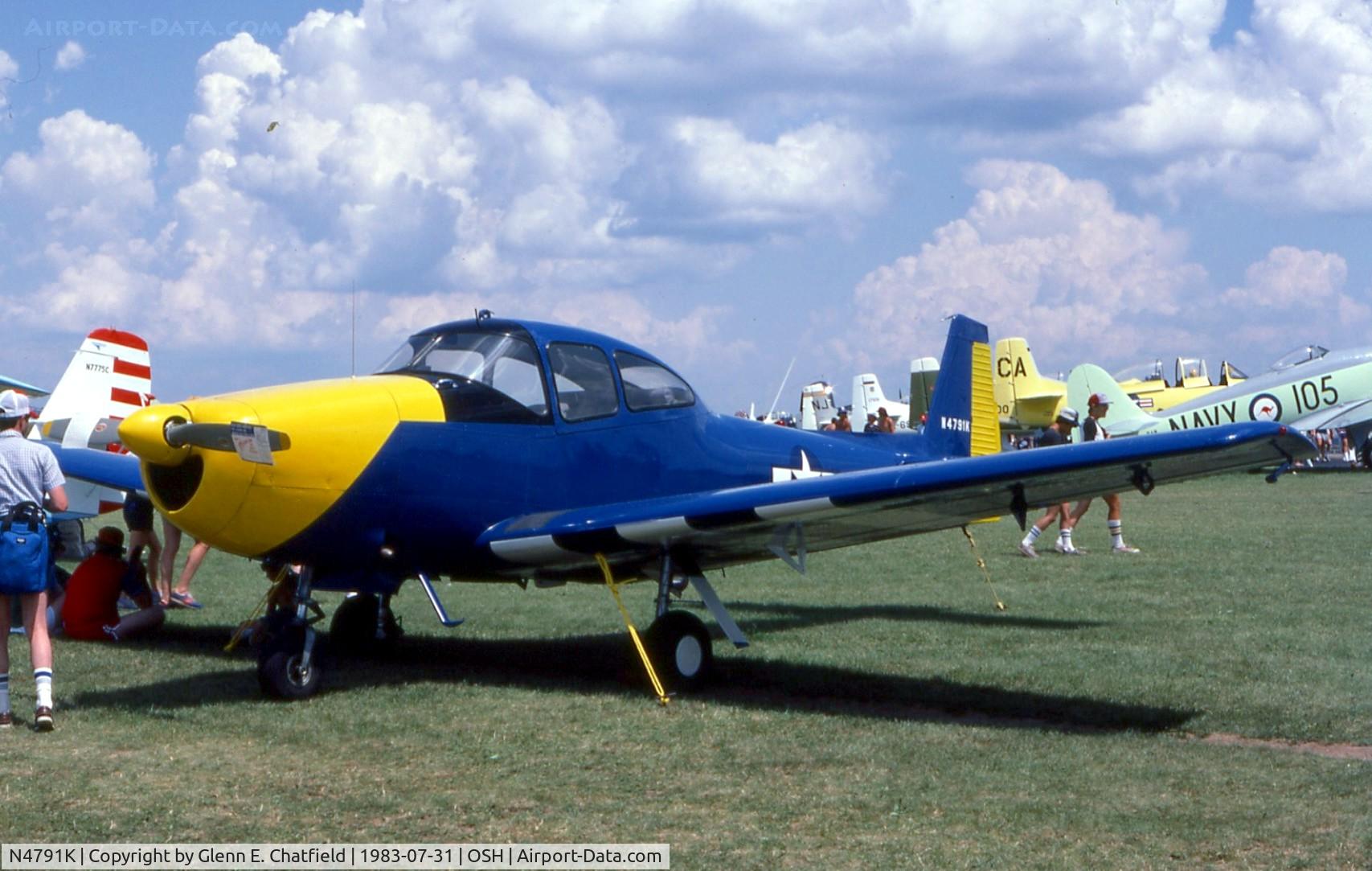 N4791K, 1949 Ryan Navion C/N NAV-4-1791, At the EAA Fly In as a warbird