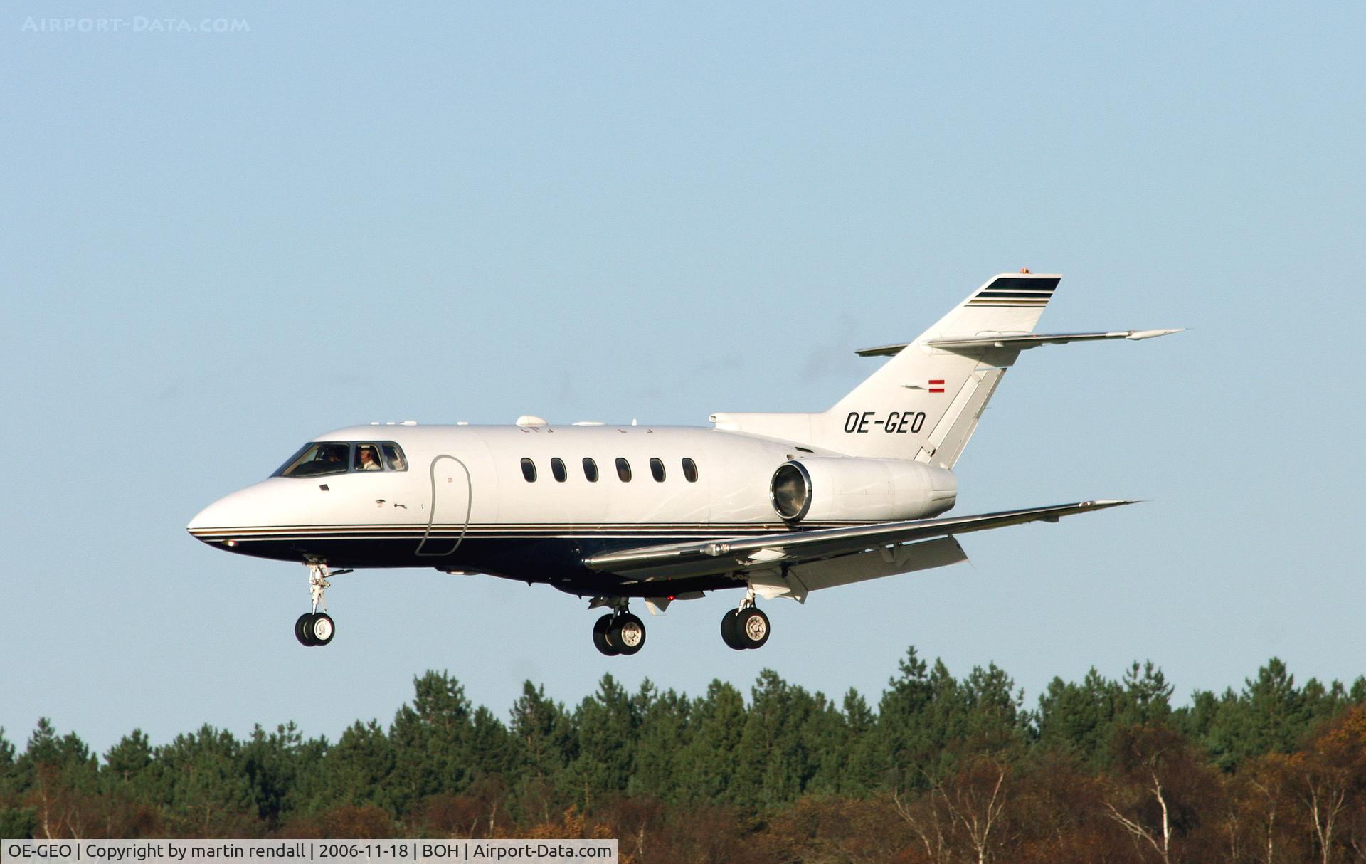 OE-GEO, 2000 Raytheon Hawker 800XP C/N 258477, HS125