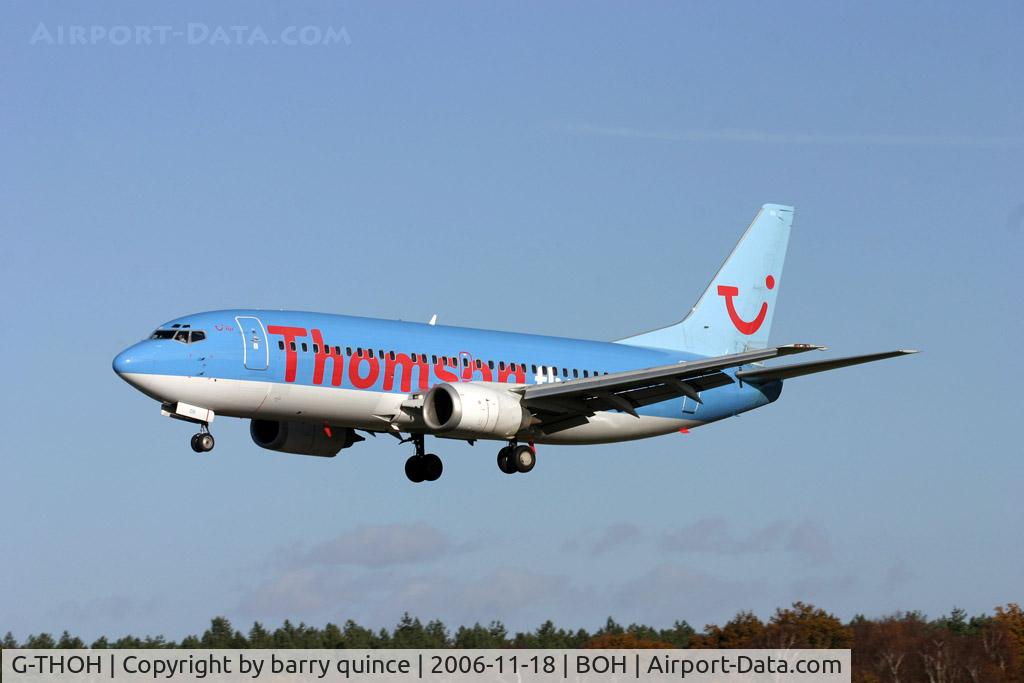 G-THOH, 1997 Boeing 737-31S C/N 29058, THOMSONFLY 737