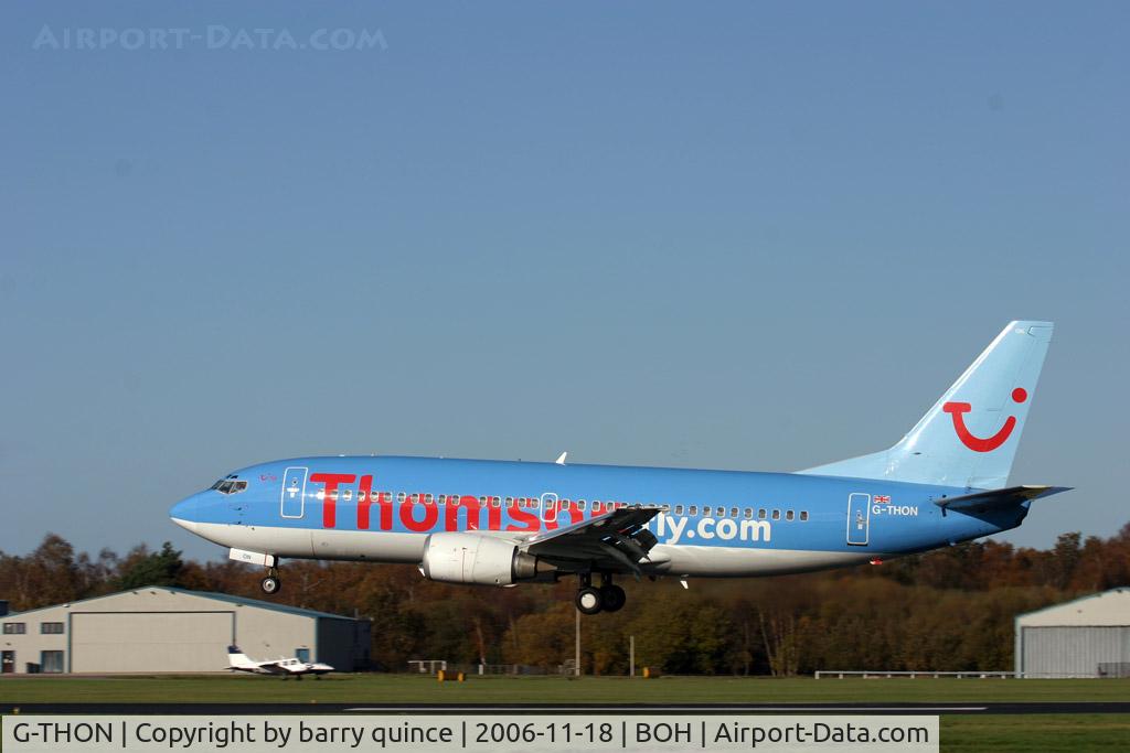 G-THON, 1999 Boeing 737-36N C/N 28596, THOMSONFLY 737