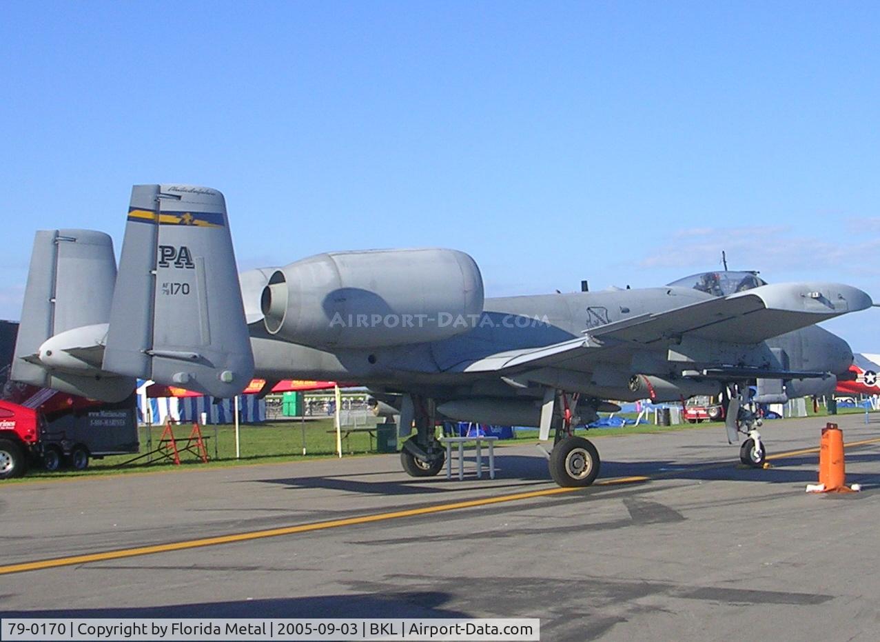 79-0170, 1979 Fairchild Republic A-10A Thunderbolt II C/N A10-0434, A-10