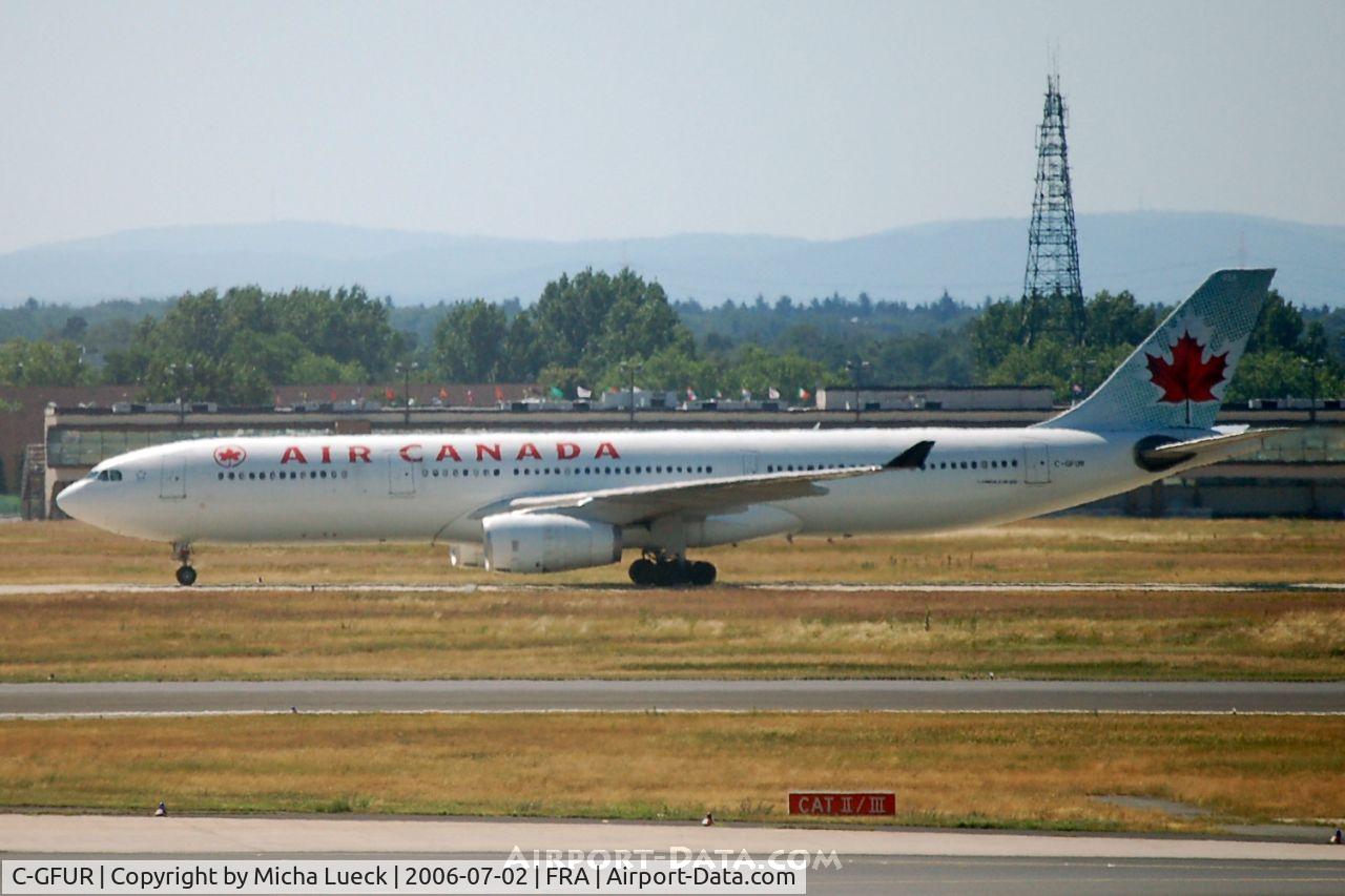 C-GFUR, 2000 Airbus A330-343 C/N 344, Just touched down