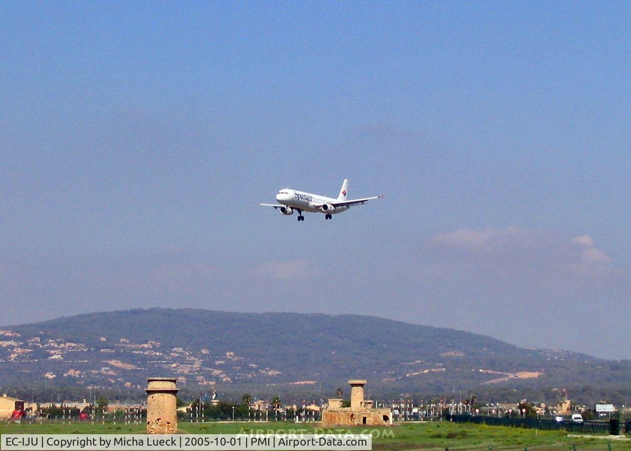 EC-IJU, 2002 Airbus A321-231 C/N 1843, Nice approach at Palma