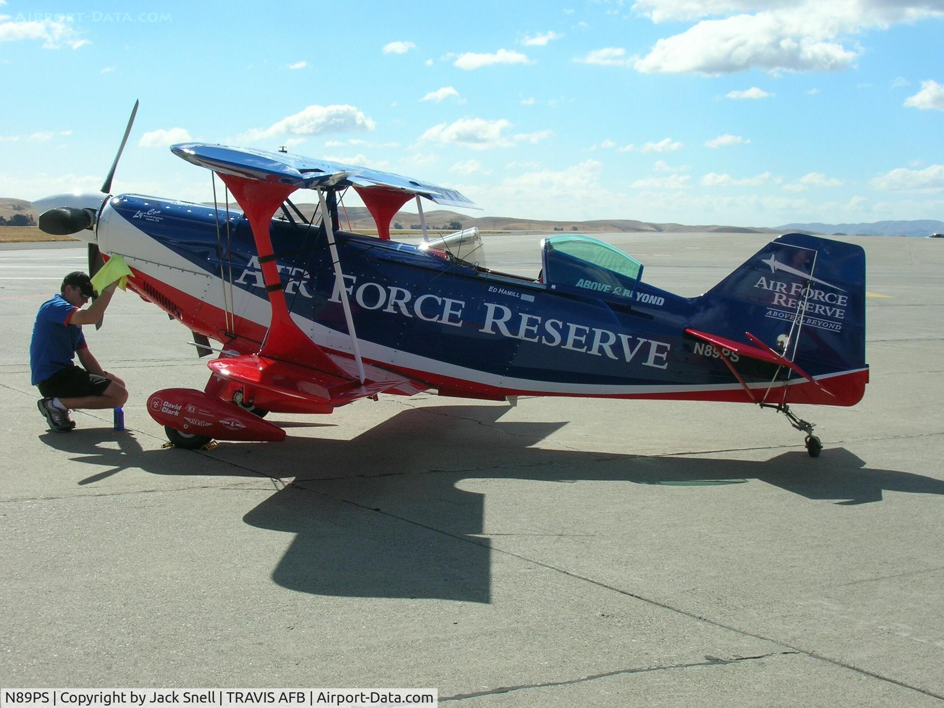N89PS, 1998 Aviat Pitts S-2C Special C/N 6013, Taken at the 2005 Travis Air Show