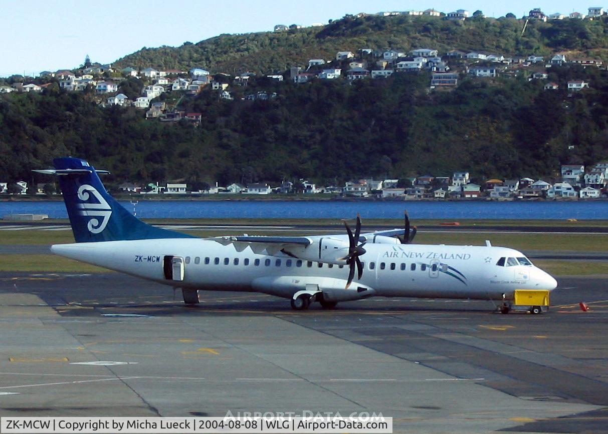 ZK-MCW, 2000 ATR 72-212A C/N 646, Parked in Wellington