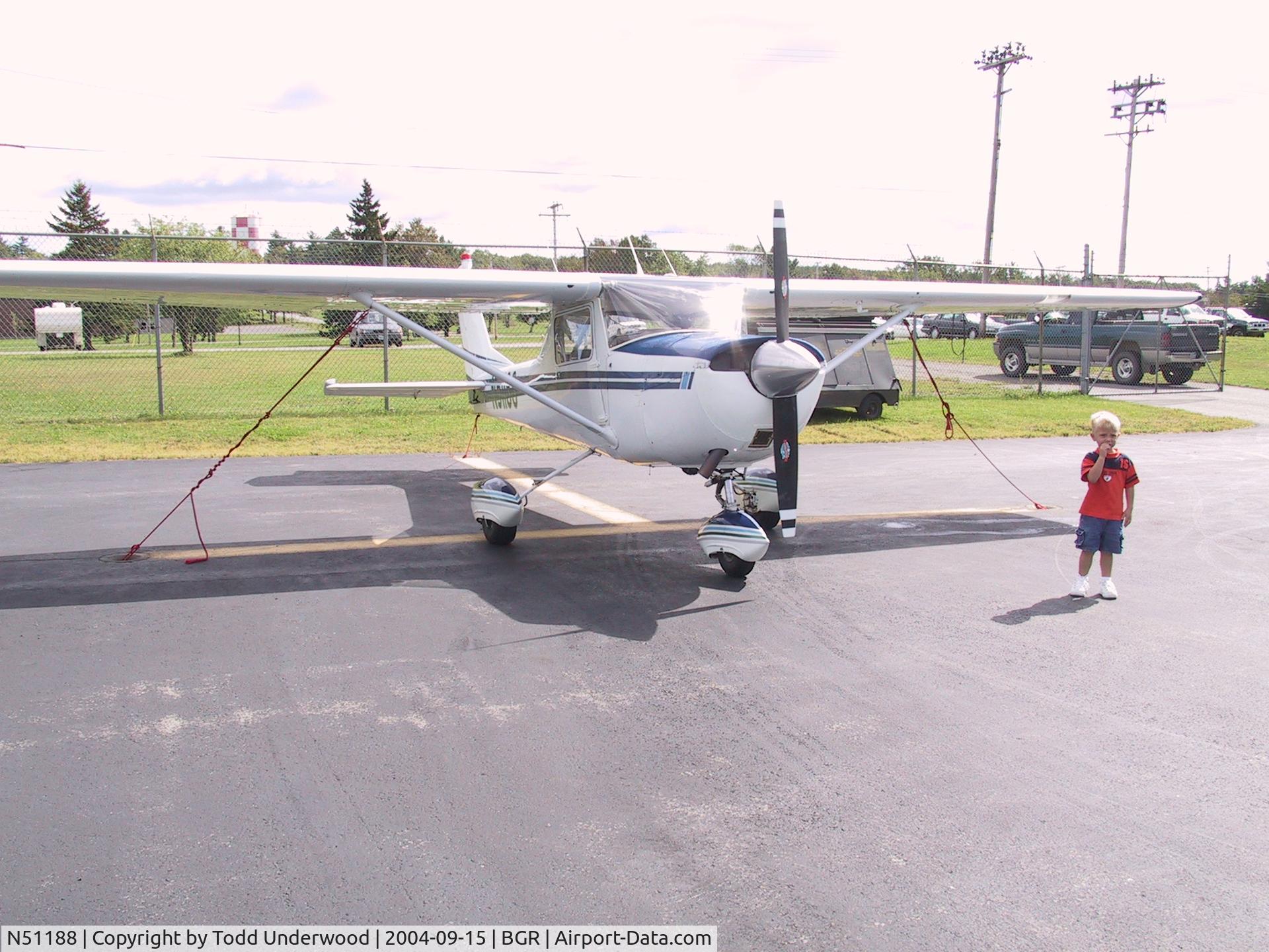 N51188, 1968 Cessna 150J C/N 15069827, N51188 at Bangor, Maine