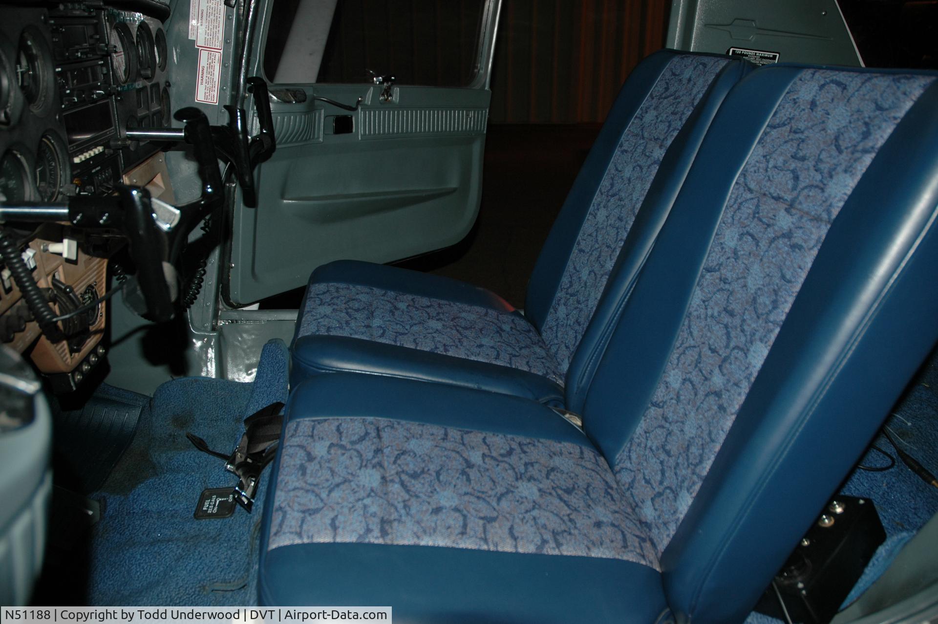 N51188, 1968 Cessna 150J C/N 15069827, N51188 Interior