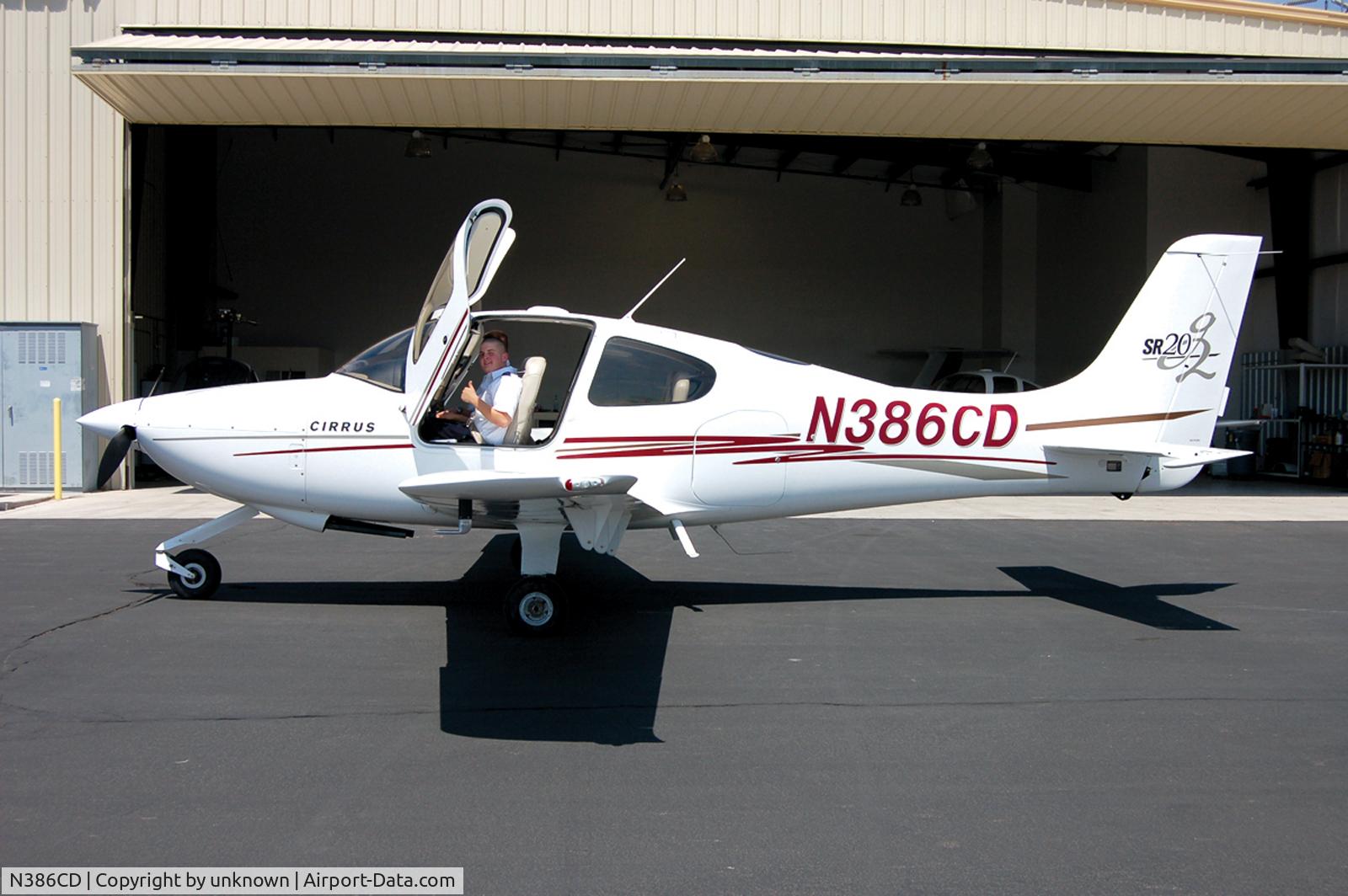 N386CD, 2005 Cirrus SR20 C/N 1498, At KGEU, In front of Air West