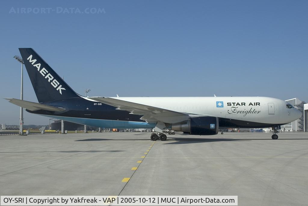 OY-SRI, 1993 Boeing B767-25EBDSF C/N 27193, Star Air Boeing 767-200F