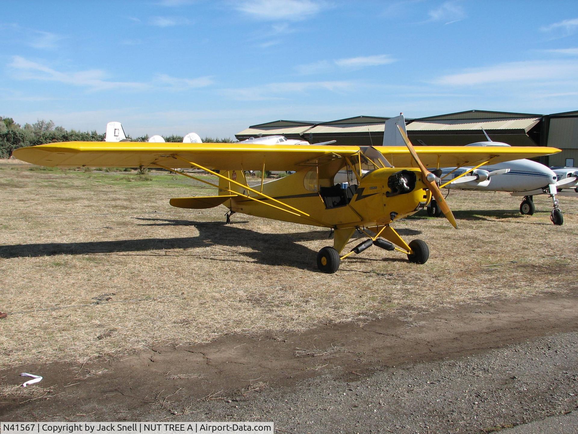 N41567, 1942 Piper J3C-65 Cub Cub C/N 9047, Taken at the Nut Tree Airport in Vacaville, Ca.