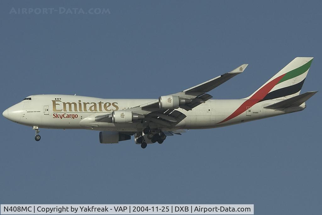 N408MC, 1998 Boeing 747-47UF C/N 29261, Emirates Boeing 747-400F
