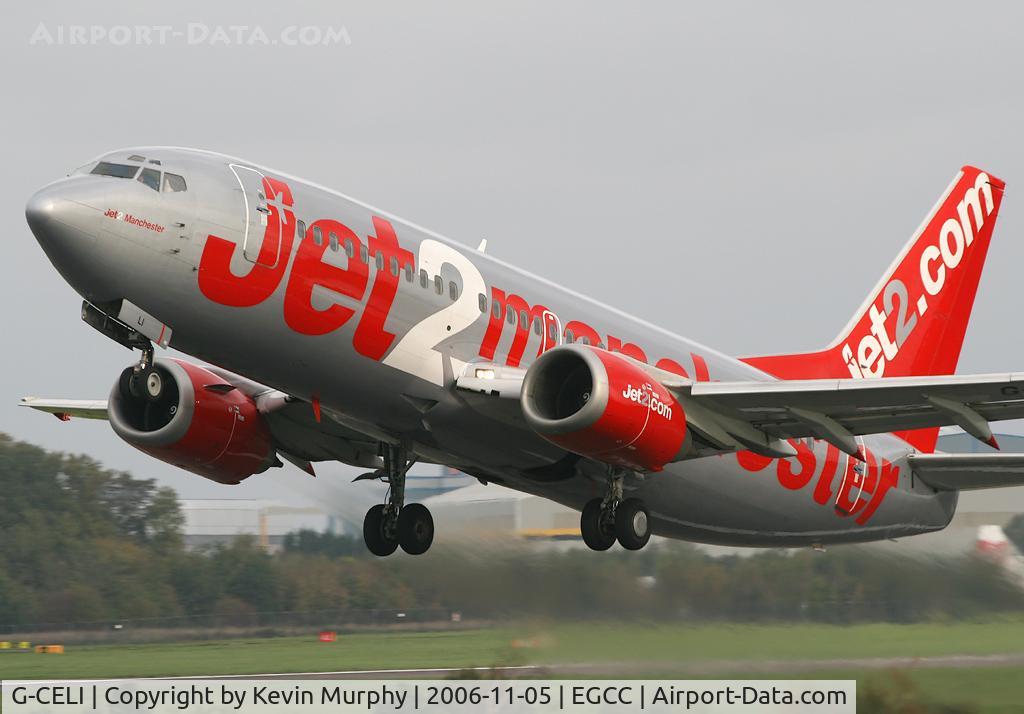 G-CELI, 1986 Boeing 737-330 C/N 23526, Jet2 737 off 24L.