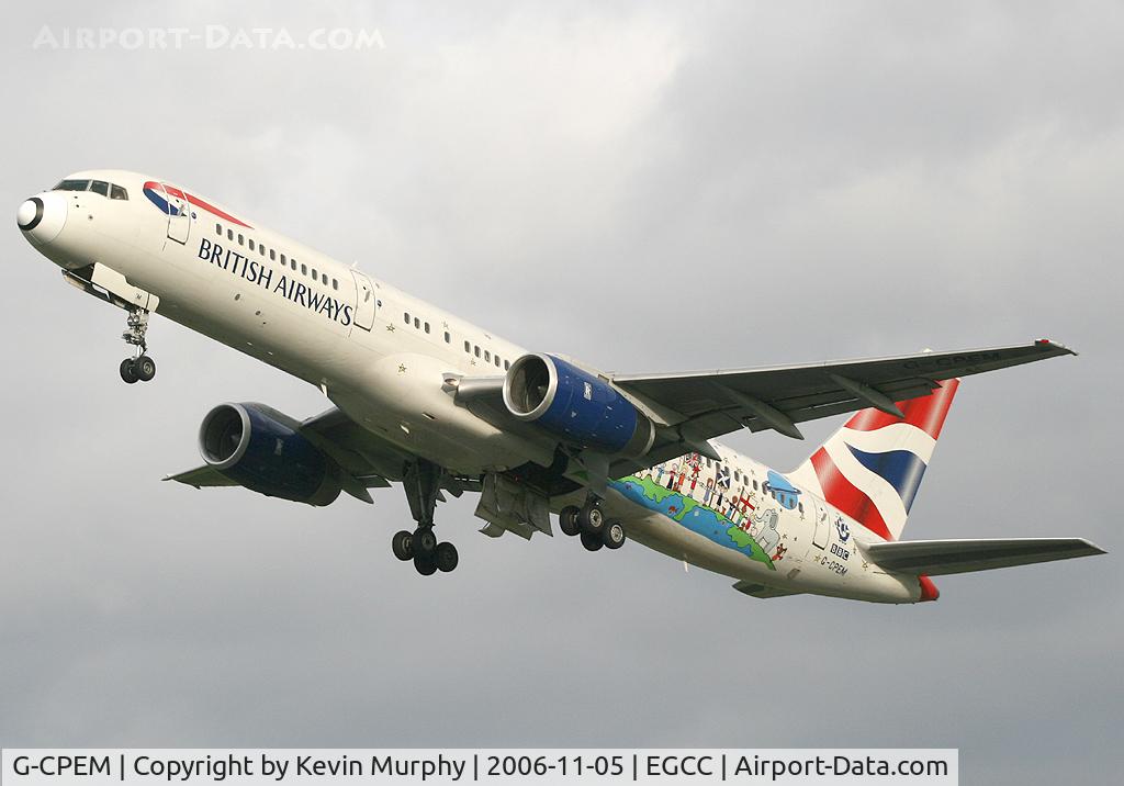 G-CPEM, 1997 Boeing 757-236 C/N 28665, Blue Peter Special