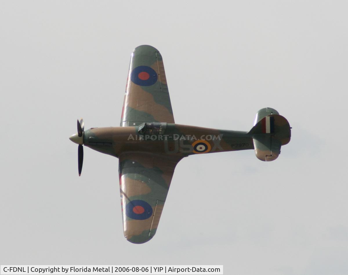 C-FDNL, 1942 Hawker (CCF) Hurricane Mk12 C/N 60372, Hurricane