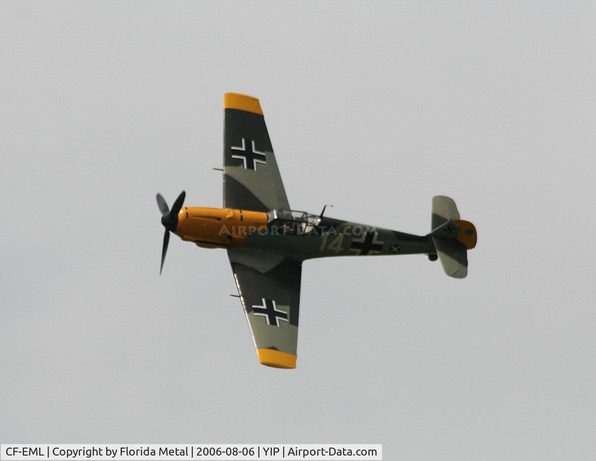 CF-EML, 1939 Messerschmitt Bf-109E-4 C/N 3579, Me-109