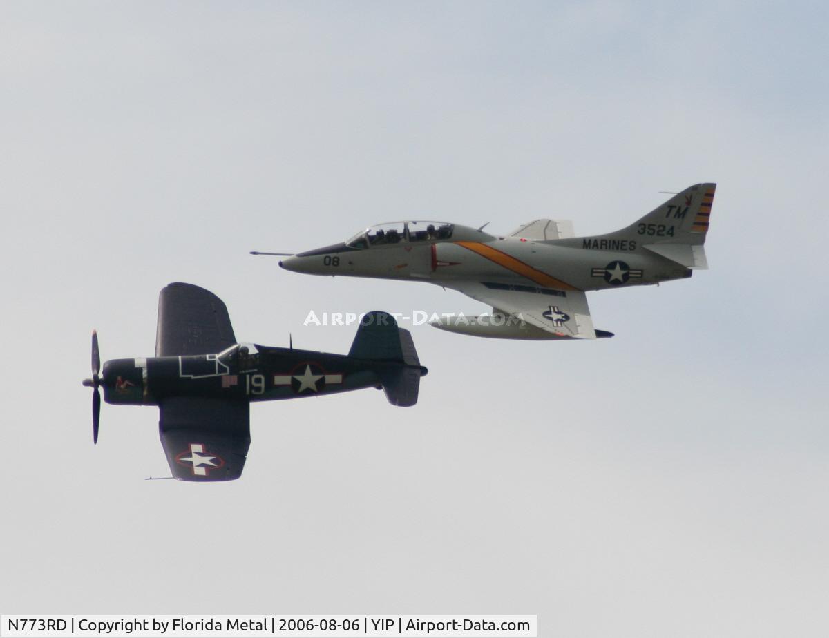 N773RD, 1944 Goodyear FG-1D Corsair C/N 3694, Corsair with Skyhawk