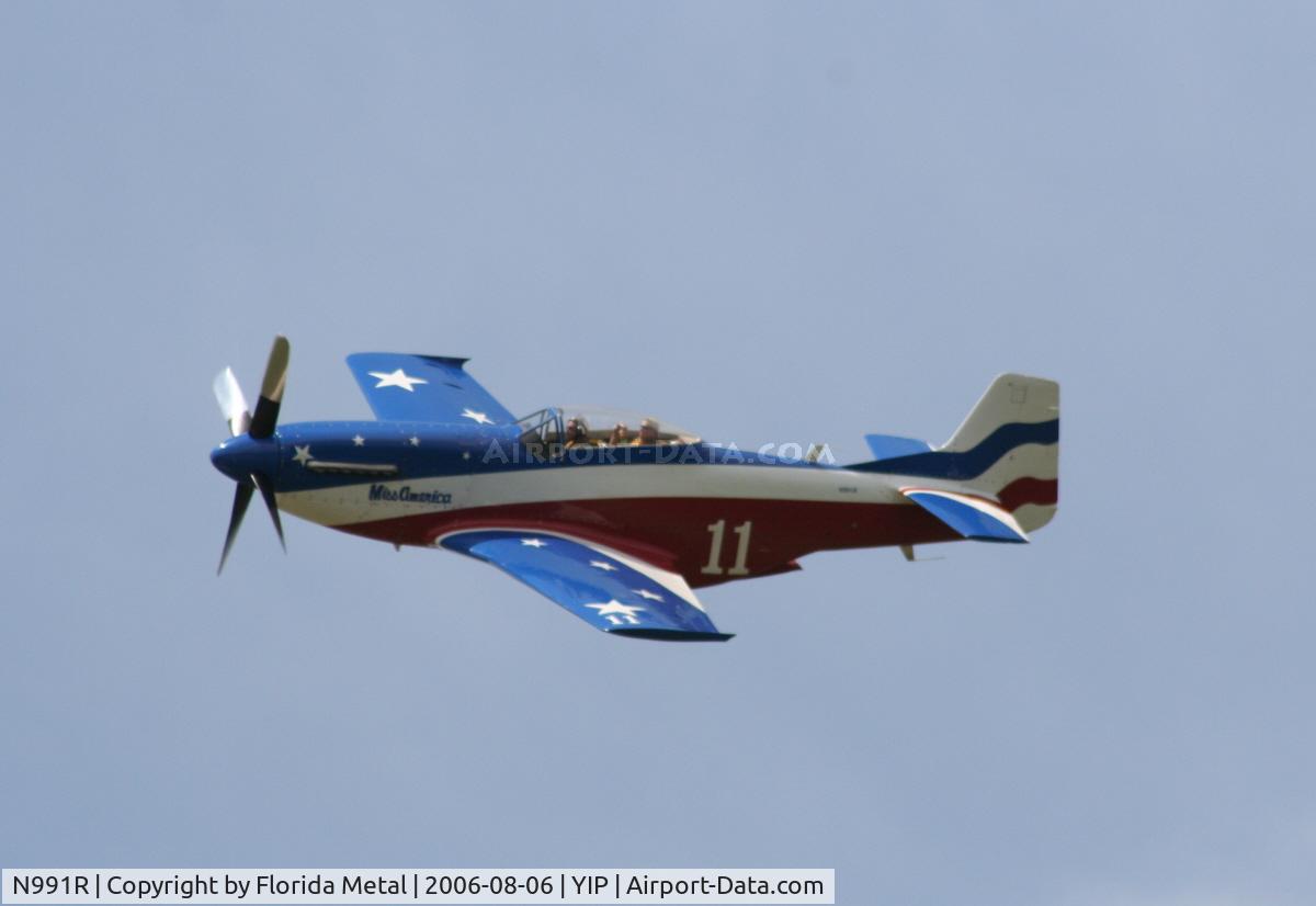 N991R, 1993 North American P-51D Mustang C/N 122-41076, Miss America