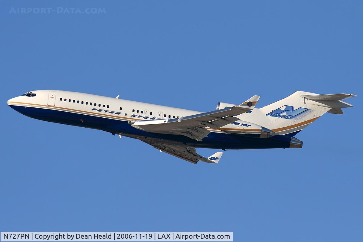 N727PN, 1970 Boeing 727-17 C/N 20327, Peter Nygard N727PN climbing out from RWY 25R enroute to Van Nuys (KVNY).