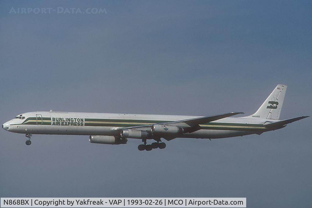N868BX, 1969 Douglas DC-8-63F C/N 46034, Burlington DC8-63