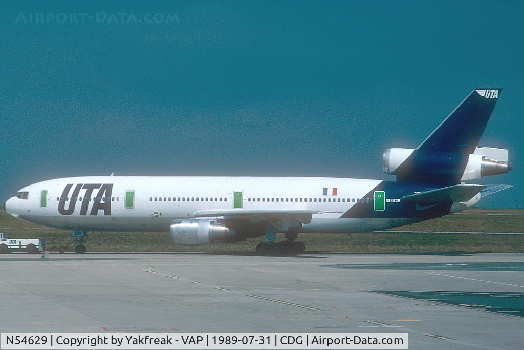 N54629, 1973 Douglas DC-10-30 C/N 46852, UTA DC10