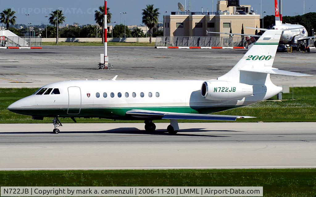 N722JB, 1995 Dassault Falcon 2000 C/N 13, BIZ JET