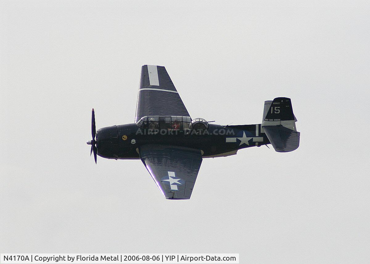 N4170A, Grumman TBM-3E Avenger C/N 4358 (Bu91453), TBM