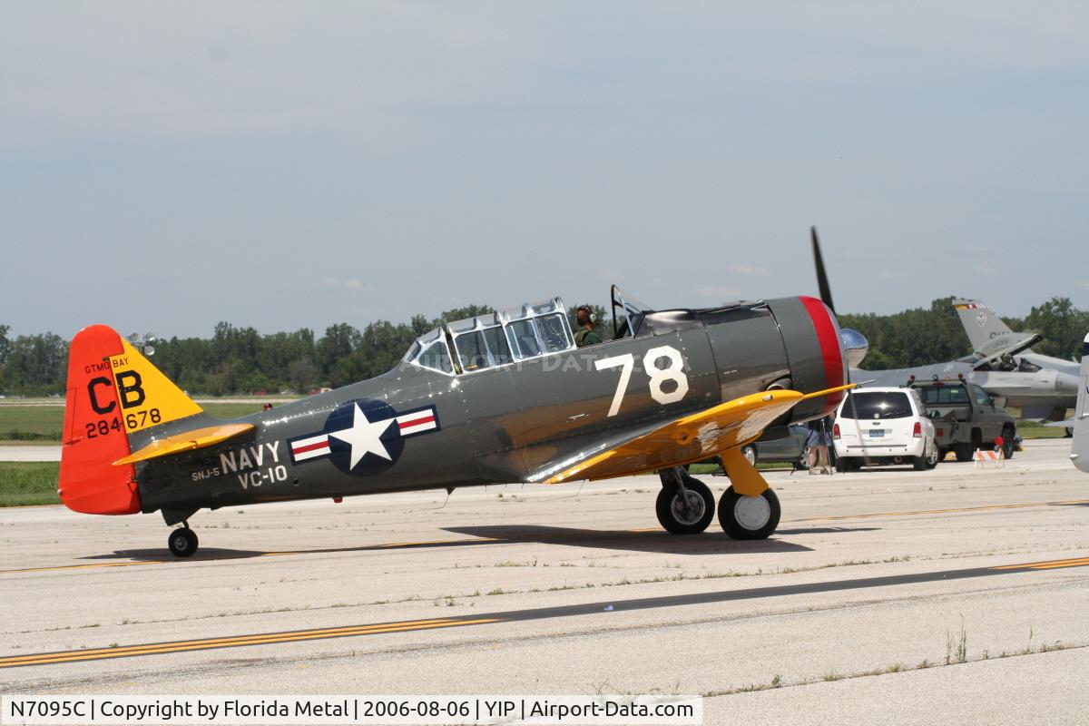 N7095C, North American AT-6D Texan C/N 42-84678, SNJ-5