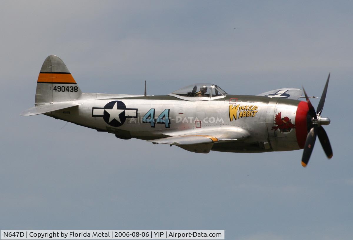 N647D, 1944 Republic P-47D Thunderbolt C/N 8955583, P-47