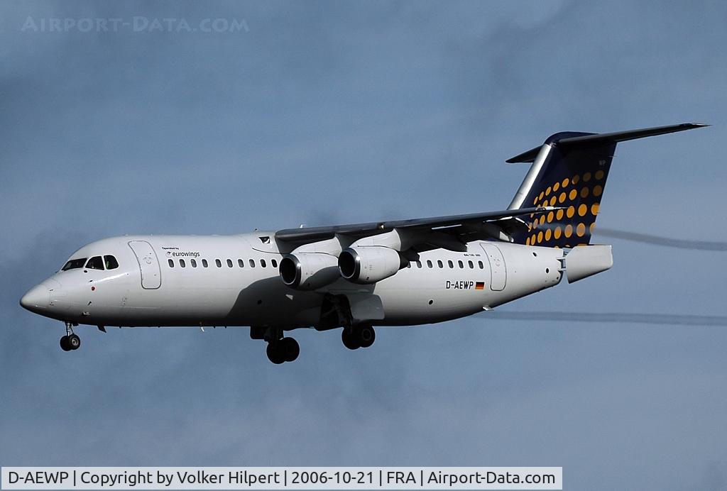 D-AEWP, 1990 British Aerospace BAe.146-300 C/N E3165, BAe 146-300 on final at fra