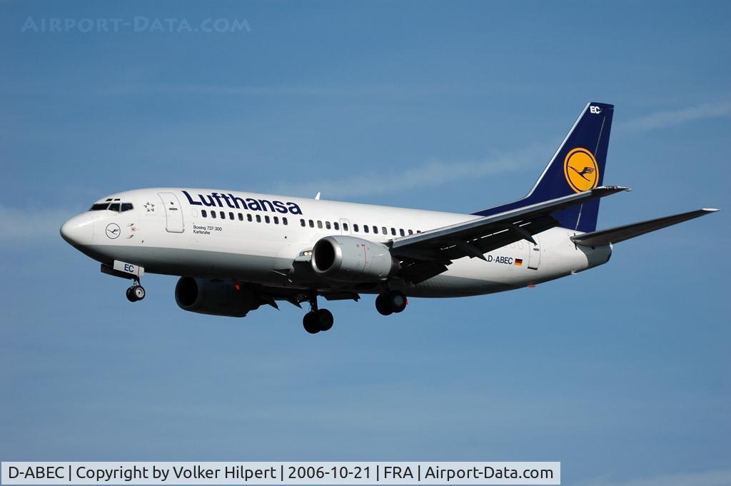D-ABEC, 1991 Boeing 737-330 C/N 25149, Lufthansa 737-330