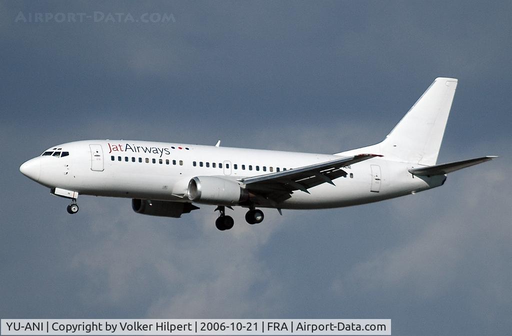 YU-ANI, 1985 Boeing 737-3H9 C/N 23416, JAT 737-3H9