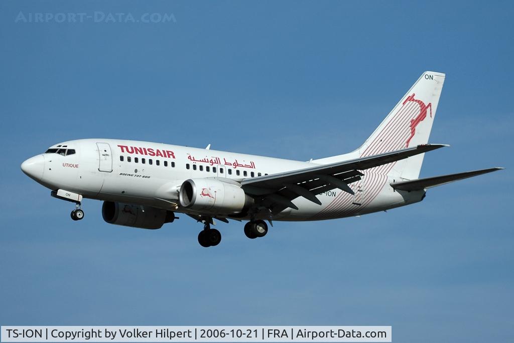 TS-ION, 2000 Boeing 737-6H3 C/N 29499, Tunis Air 737-6H3