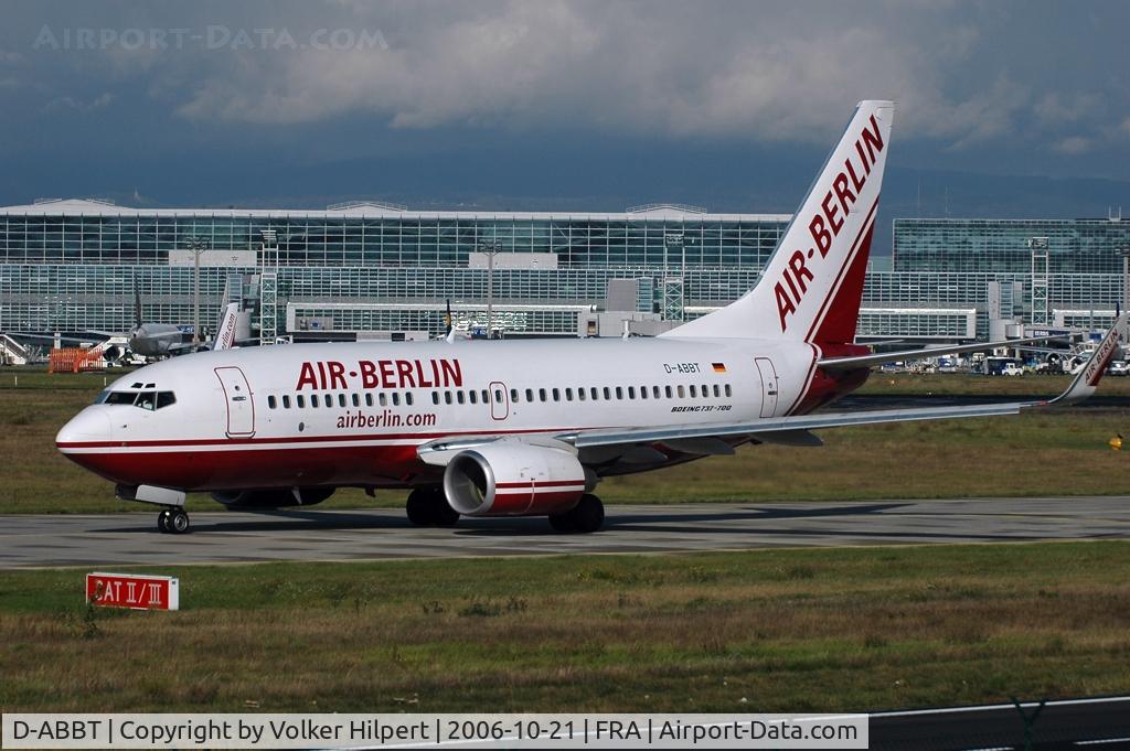 D-ABBT, 2001 Boeing 737-76N C/N 32582, Air Berlin 737-76N winglets