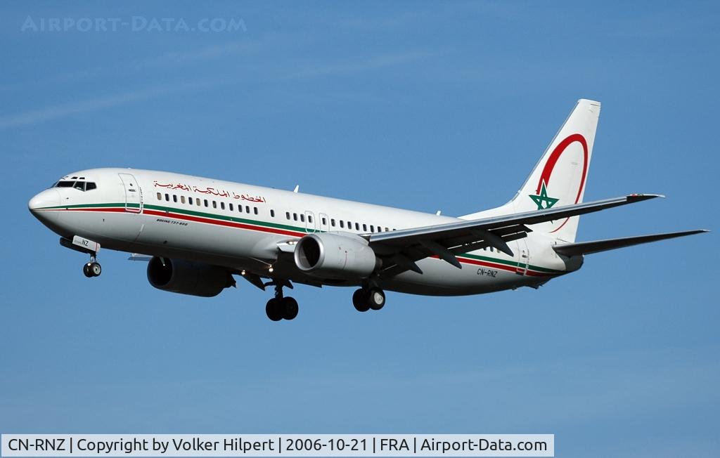 CN-RNZ, 2002 Boeing 737-8B6 C/N 33058, Royal Air Maroc 737-8B6