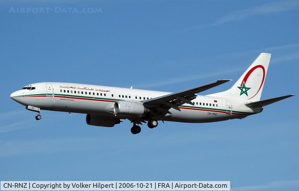 CN-RNZ, 2002 Boeing 737-8B6 C/N 33058, Royal Air Maroc 737-8B6