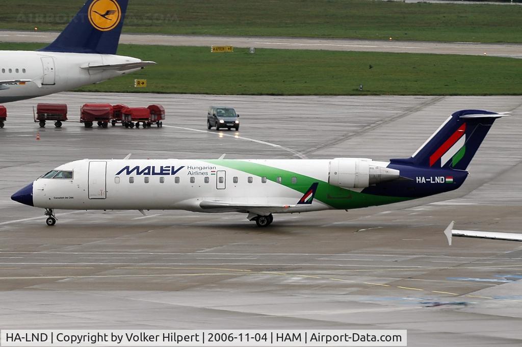 HA-LND, 2003 Bombardier CRJ-200ER (CL-600-2B19) C/N 7807, Malev Express CRJ200ER