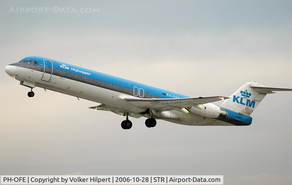 PH-OFE, 1989 Fokker 100 (F-28-0100) C/N 11260, KLM Cityhoppers Fokker 100