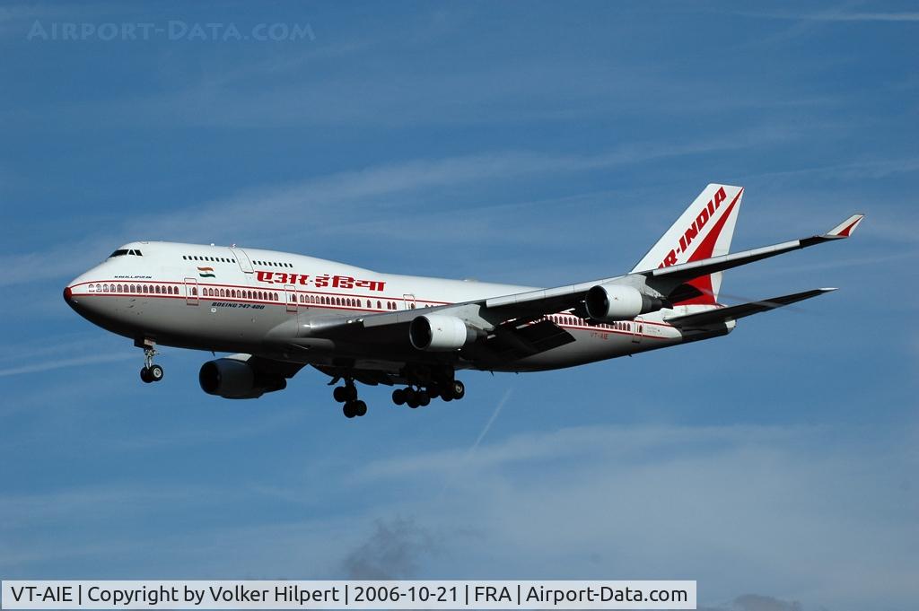 VT-AIE, 1990 Boeing 747-412 C/N 24226, 747-412