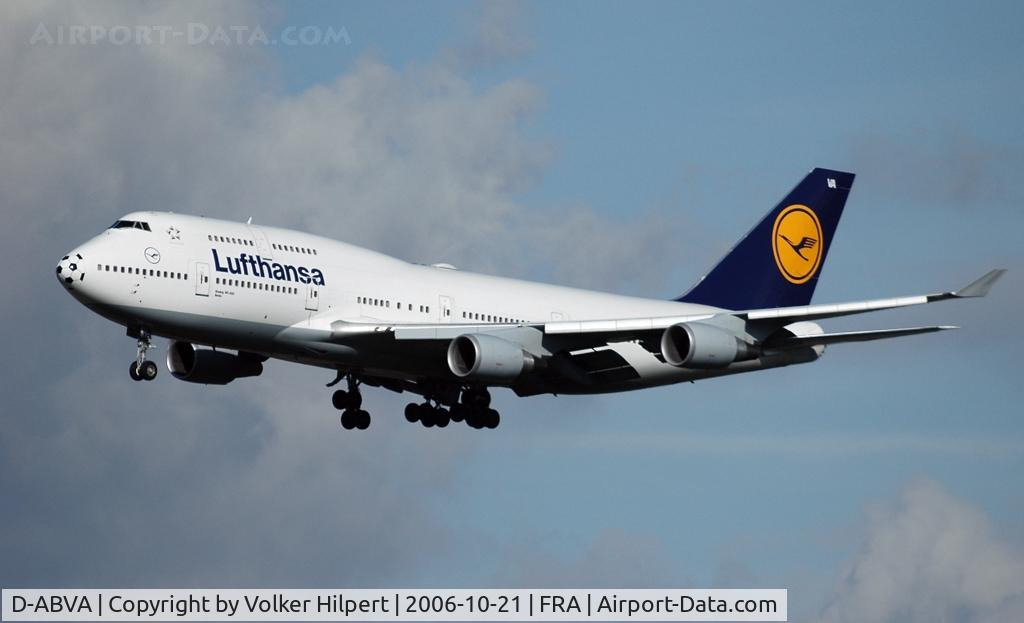D-ABVA, 1989 Boeing 747-430 C/N 23816, Lufthansa 747-430