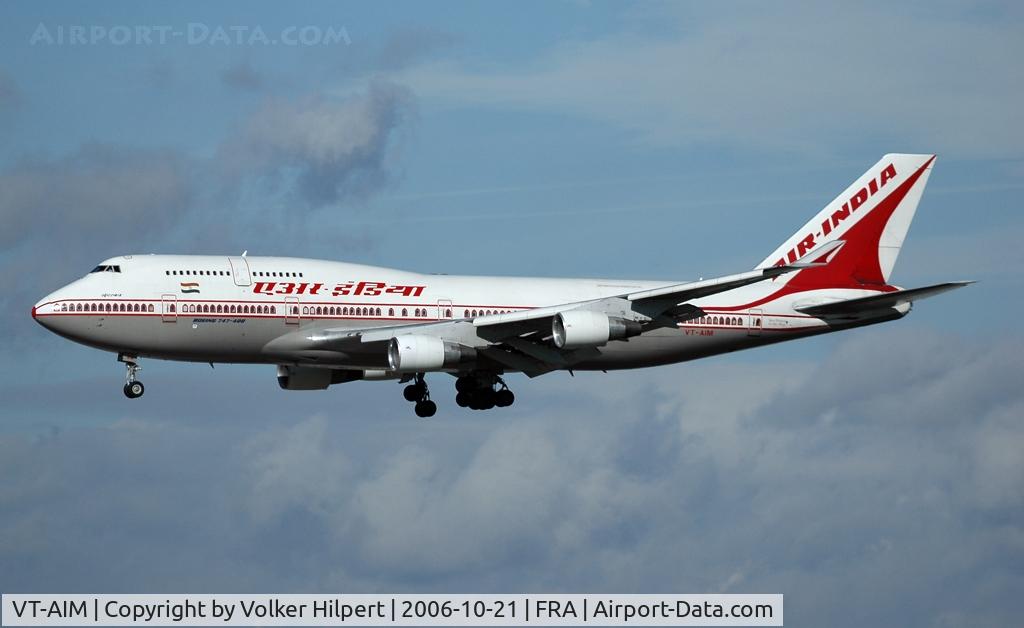 VT-AIM, 1991 Boeing 747-433 C/N 25074, 747-433M