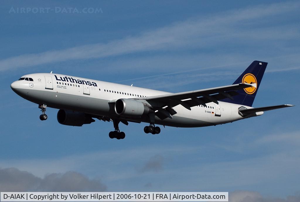 D-AIAK, 1987 Airbus A300B4-603 C/N 401, Lufthansa A300-603