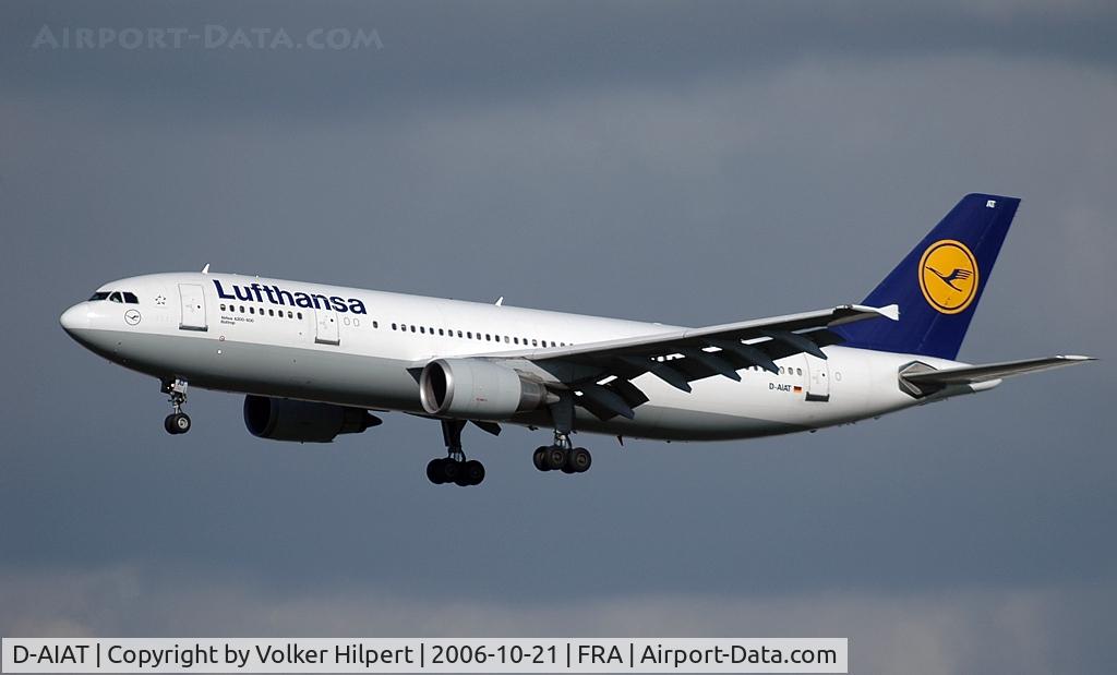 D-AIAT, 1991 Airbus A300B4-603 C/N 618, Lufthansa A300-603