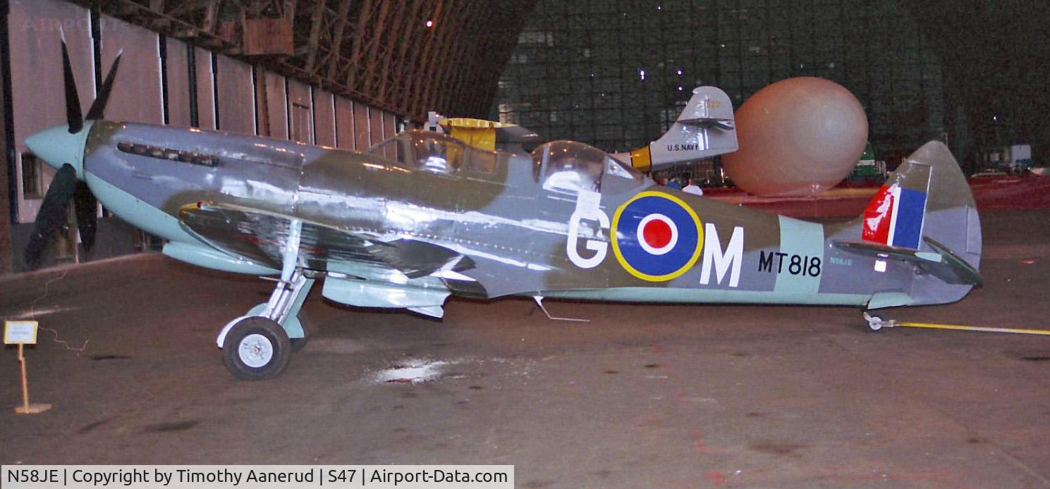 N58JE, 1944 Supermarine 502 Spitfire TR.8 (LF.VIIIc) C/N 6S/729058, Tillamook Naval Air Station Museum