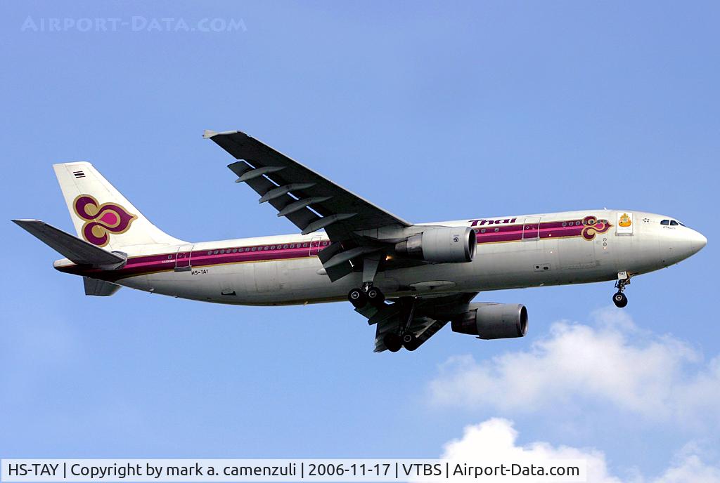 HS-TAY, 1998 Airbus A300B4-622R C/N 786, A.300