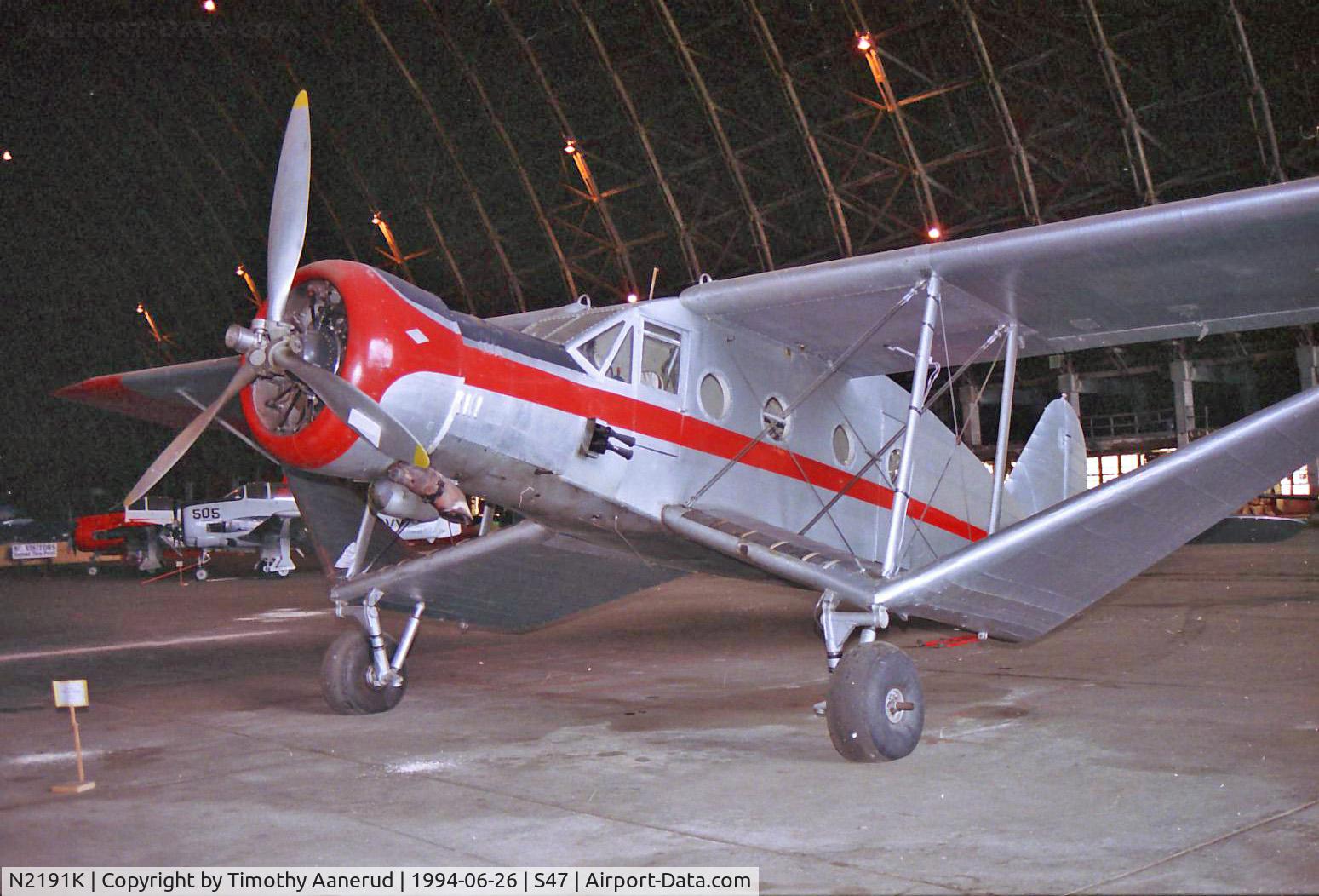 N2191K, 1935 Bellanca Aircruiser 66-75 C/N 721, Tillamook Naval Air Station Museum