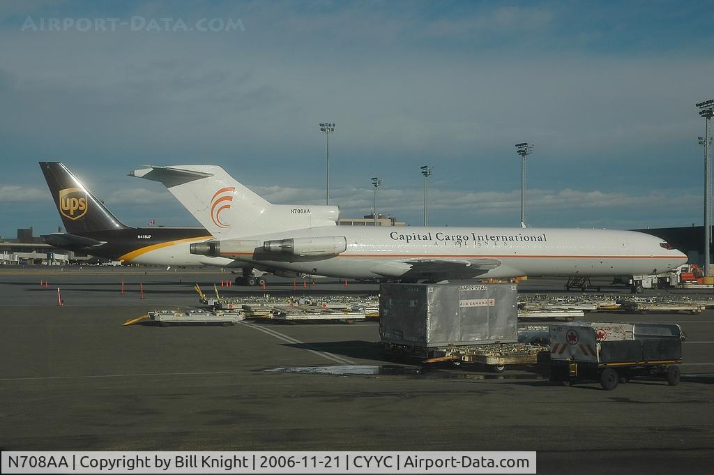 N708AA, 1981 Boeing 727-223 C/N 22465, Contrary to all the inet crap-this bird was not written off after suffering hail damage.