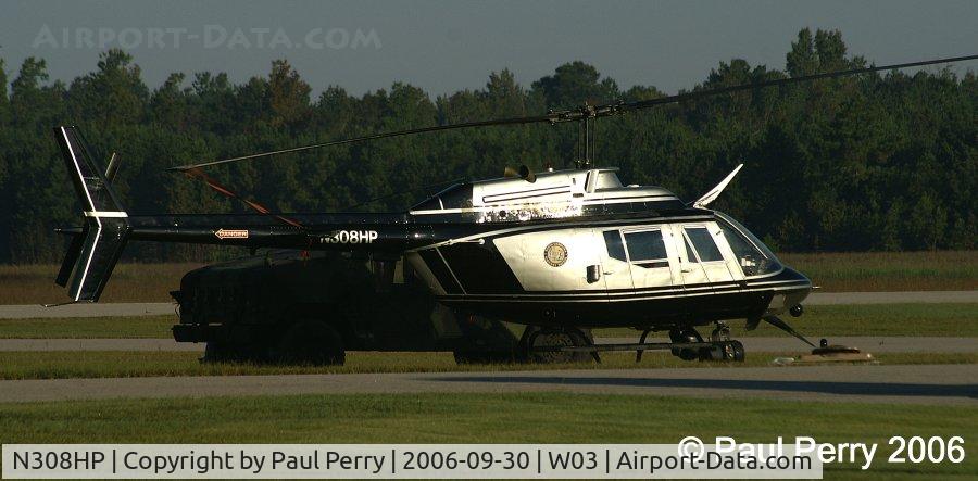 N308HP, Bell OH-58A Kiowa C/N 71-20764, Early morning sun gleaming on this helo