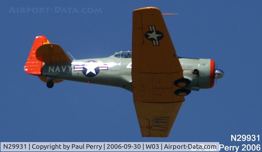 N29931, 1943 North American AT-6G Texan C/N 168-583 (49-3449), Built as T-6, painted as an SNJ