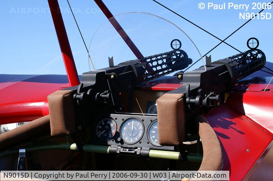 N9015D, Fokker Dr.1 Triplane Replica C/N 528189-AA, Cockpit of the replica Fokker, complete with the Spandaus.  Very nice