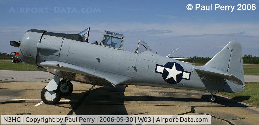 N3HG, North American T-6G Texan C/N 168-201, Good close profile